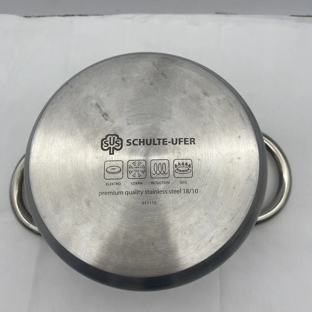 SCHULTE-UFER Stainless Steel 18/10 Silver 1.5 qt / Liter Measuring Pot JH1110‎